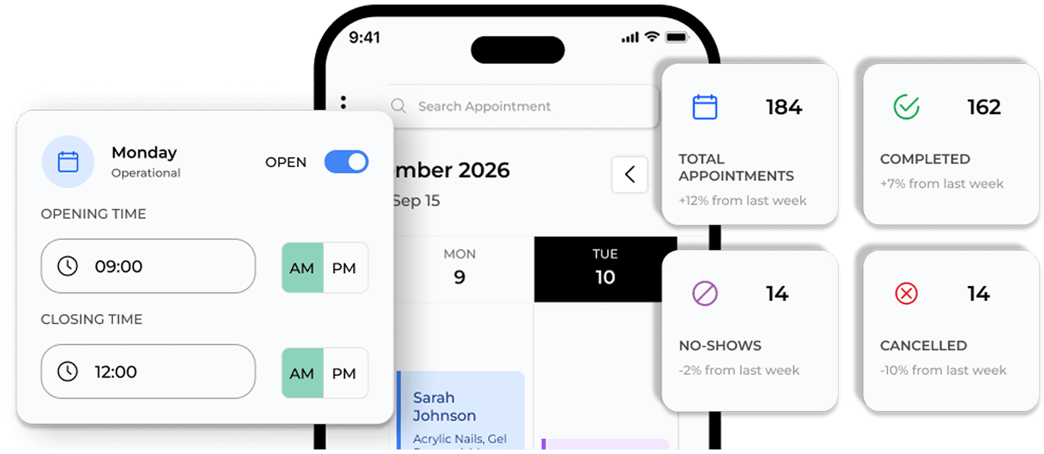 Primus appointment management dashboard