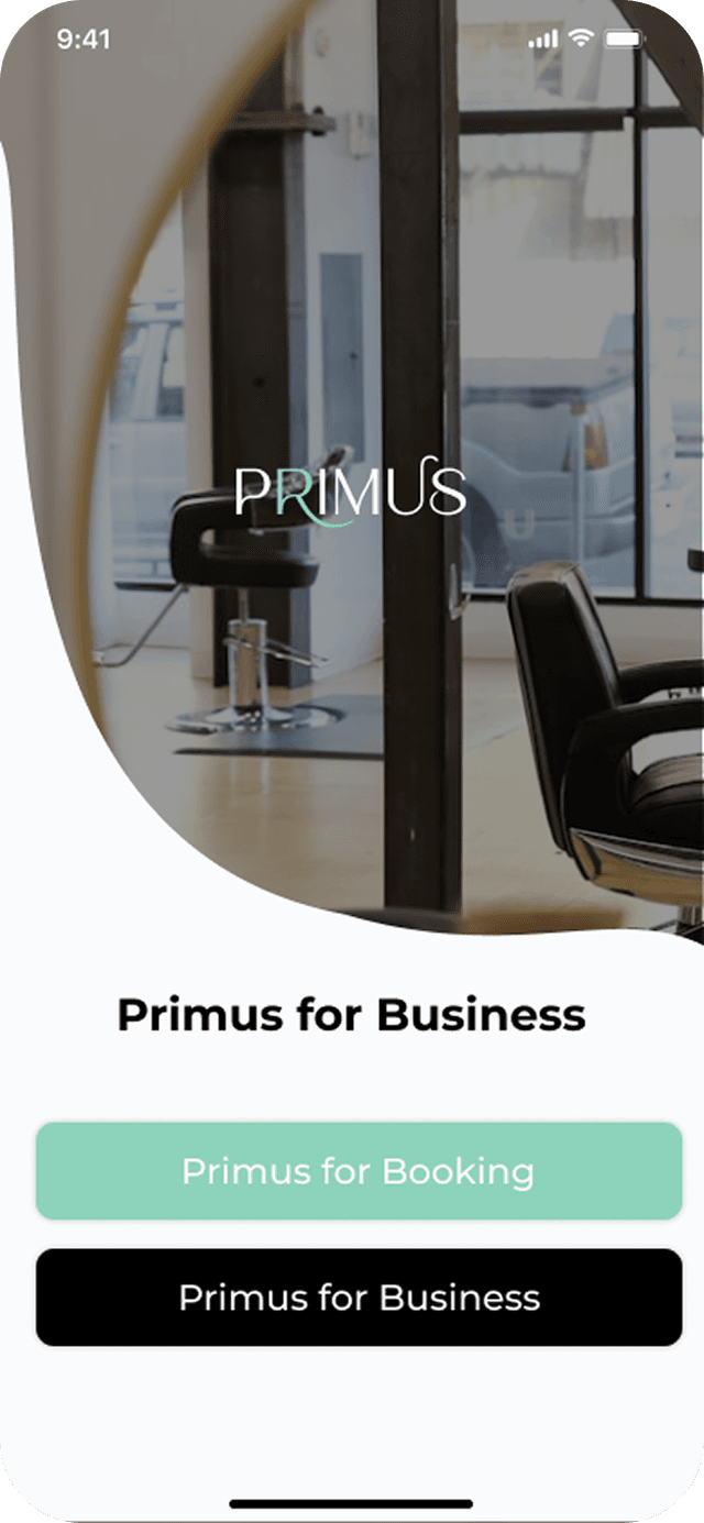 Primus for Business home screen